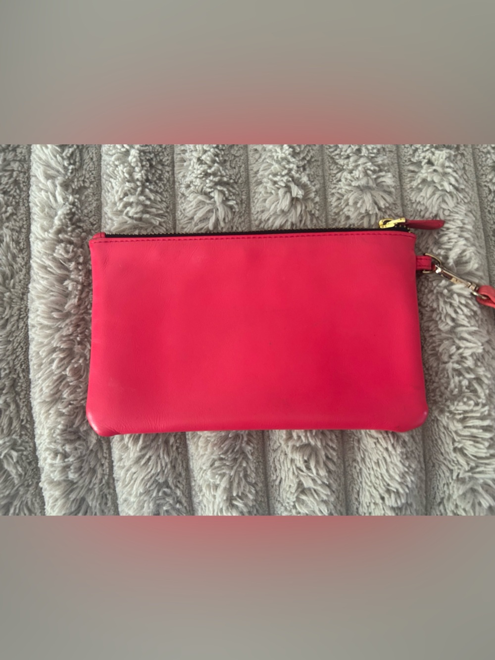 Lodis Red Wristlet Clutch - Sleek Everyday Carry with coral strap - Picture 4 of 5
